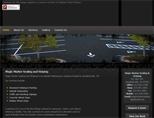Tablet Screenshot of magicmarkersealingstriping.com